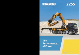 हाइड्रोलिक लोडिंग क्रेन Effer 2255 8S 