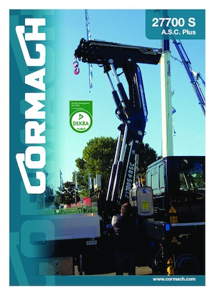 हाइड्रोलिक लोडिंग क्रेन Cormach 27700 S8 A.S.C. Plus