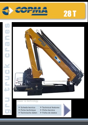 हाइड्रोलिक लोडिंग क्रेन COPMA 2000 28T.1
