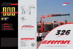 हाइड्रोलिक लोडिंग क्रेन Ferrari® 326R A1 
