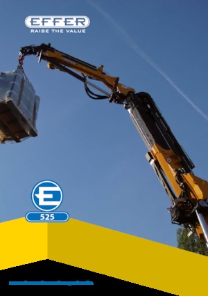 हाइड्रोलिक लोडिंग क्रेन Effer 525 7S