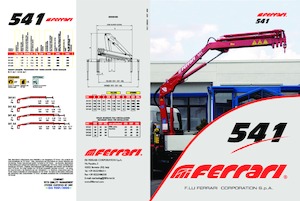 हाइड्रोलिक लोडिंग क्रेन Ferrari® 541 A3 