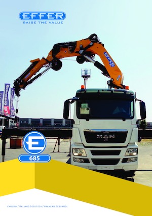 हाइड्रोलिक लोडिंग क्रेन Effer 685 6S 