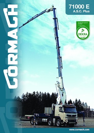 हाइड्रोलिक लोडिंग क्रेन Cormach 71000 E9F134 A.S.C. Plus