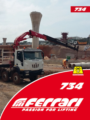 हाइड्रोलिक लोडिंग क्रेन Ferrari® 734 A4 