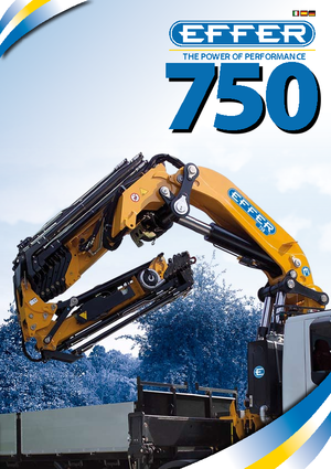 हाइड्रोलिक लोडिंग क्रेन Effer 750 6S 6S