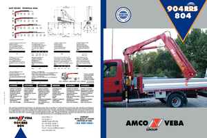हाइड्रोलिक लोडिंग क्रेन Amco Veba 804-4 S