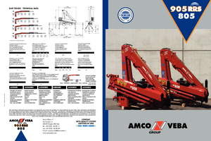 हाइड्रोलिक लोडिंग क्रेन Amco Veba 805-4 S