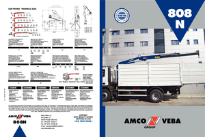हाइड्रोलिक लोडिंग क्रेन Amco Veba 808N-2 S
