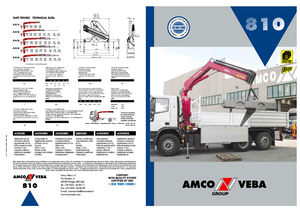 हाइड्रोलिक लोडिंग क्रेन Amco Veba 810-2 S