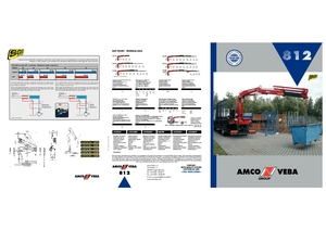 हाइड्रोलिक लोडिंग क्रेन Amco Veba 812-3 S Jib 2S