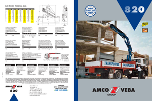हाइड्रोलिक लोडिंग क्रेन Amco Veba 820-5 S Jib 2S