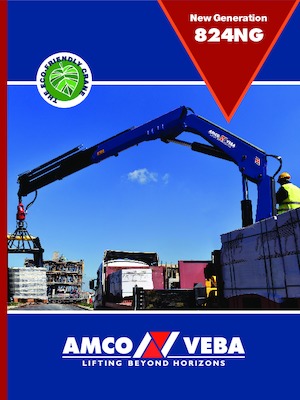 हाइड्रोलिक लोडिंग क्रेन Amco Veba 824NGT-5 S 