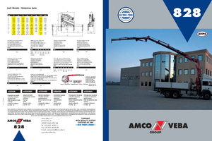 हाइड्रोलिक लोडिंग क्रेन Amco Veba 828-1 S