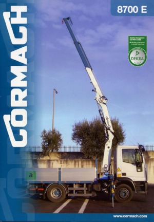 हाइड्रोलिक लोडिंग क्रेन Cormach 8700 E2