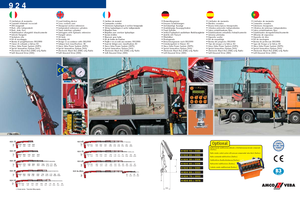 हाइड्रोलिक लोडिंग क्रेन Amco Veba 924-4 S Jib 2