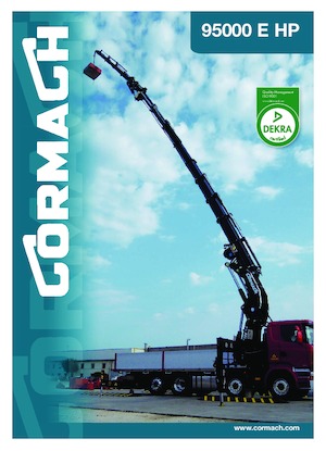 हाइड्रोलिक लोडिंग क्रेन Cormach 95000 E8F186 HP