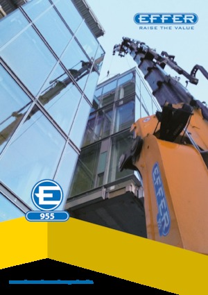 हाइड्रोलिक लोडिंग क्रेन Effer 955 8S 