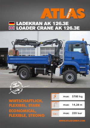 हाइड्रोलिक लोडिंग क्रेन Atlas AK 126.3E A3 