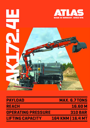 हाइड्रोलिक लोडिंग क्रेन Atlas AK 172.4E A6 