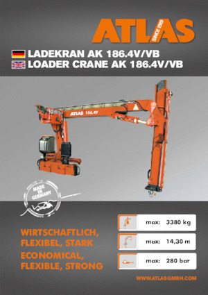 हाइड्रोलिक लोडिंग क्रेन Atlas AK 186.4VB A12L 
