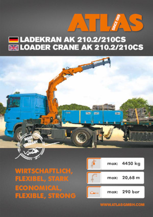 हाइड्रोलिक लोडिंग क्रेन Atlas AK 210CS A2 