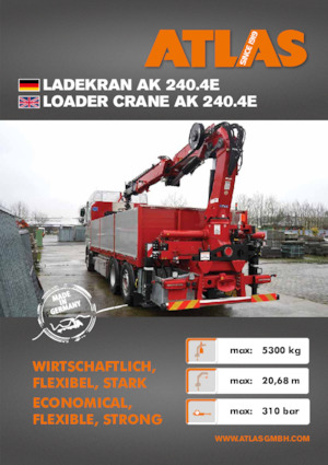 हाइड्रोलिक लोडिंग क्रेन Atlas AK 240.4E A2 