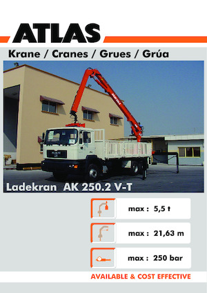 हाइड्रोलिक लोडिंग क्रेन Atlas AK 250.2CS A21 