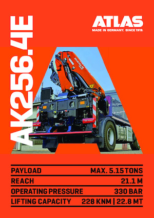 हाइड्रोलिक लोडिंग क्रेन Atlas AK 256.4E A1