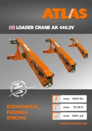 हाइड्रोलिक लोडिंग क्रेन Atlas AK 440.2V A21L 