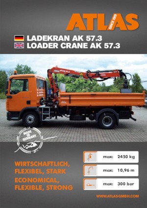 हाइड्रोलिक लोडिंग क्रेन Atlas AK 57.3 A1L 