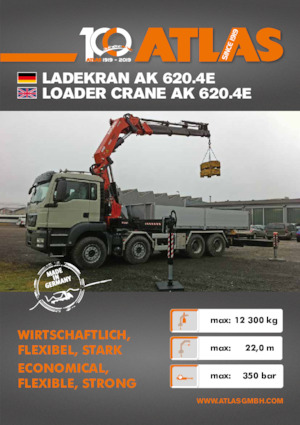 हाइड्रोलिक लोडिंग क्रेन Atlas AK 620.4E A6 
