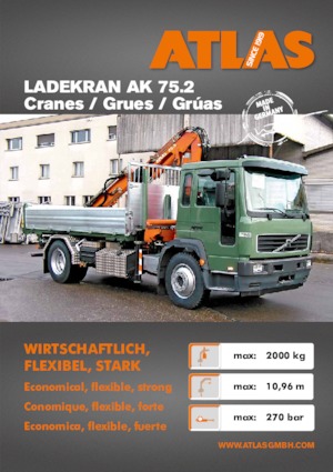 हाइड्रोलिक लोडिंग क्रेन Atlas AK 75.2 A5L 