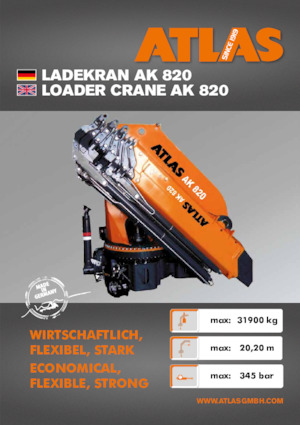 हाइड्रोलिक लोडिंग क्रेन Atlas AK 820 A6