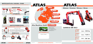 हाइड्रोलिक लोडिंग क्रेन Atlas AK 88.3 A1 