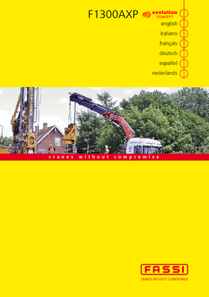हाइड्रोलिक लोडिंग क्रेन Fassi F 1300 AXP 26