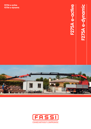हाइड्रोलिक लोडिंग क्रेन Fassi F 275 A 0.25 e-active