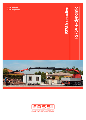 हाइड्रोलिक लोडिंग क्रेन Fassi F 275 AC 2.23 e-dynamic