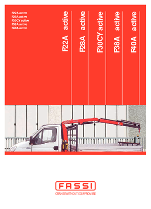 हाइड्रोलिक लोडिंग क्रेन Fassi F 30 CY 0.22 active