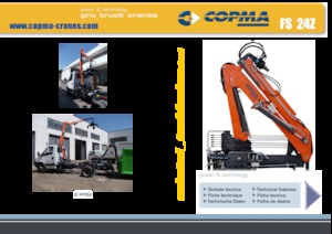 हाइड्रोलिक लोडिंग क्रेन COPMA 2000 FS 24Z