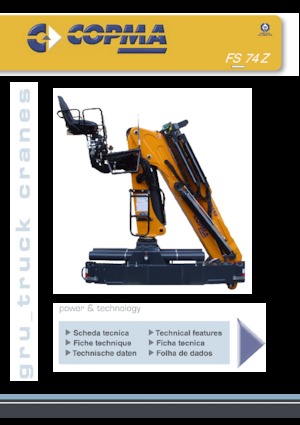 हाइड्रोलिक लोडिंग क्रेन COPMA 2000 FS 74.Z2