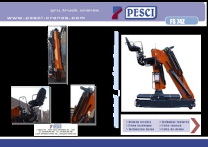 हाइड्रोलिक लोडिंग क्रेन Pesci FS 74Z