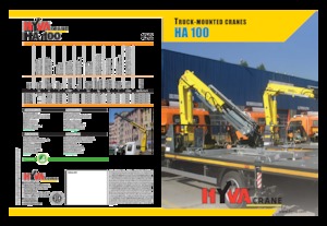 हाइड्रोलिक लोडिंग क्रेन Hyva Crane HA 100