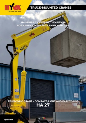 हाइड्रोलिक लोडिंग क्रेन Hyva Crane HA 27 E3