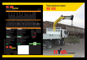 हाइड्रोलिक लोडिंग क्रेन Hyva Crane HB 100 E2