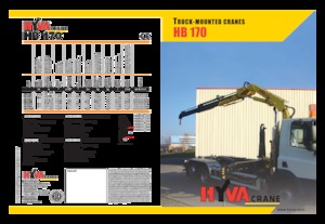 हाइड्रोलिक लोडिंग क्रेन Hyva Crane HB 170 E4 J2