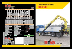 हाइड्रोलिक लोडिंग क्रेन Hyva Crane HB 250 E4 J3