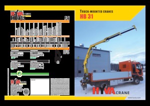 हाइड्रोलिक लोडिंग क्रेन Hyva Crane HB 31 E1