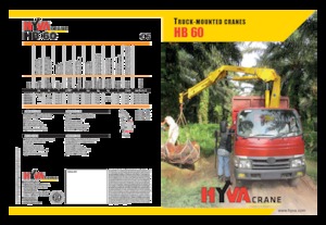 हाइड्रोलिक लोडिंग क्रेन Hyva Crane HB 60 E1