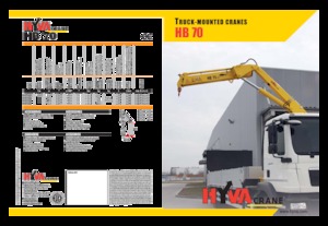 हाइड्रोलिक लोडिंग क्रेन Hyva Crane HB 70 E1